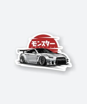Nissan GT R Monster Sticker