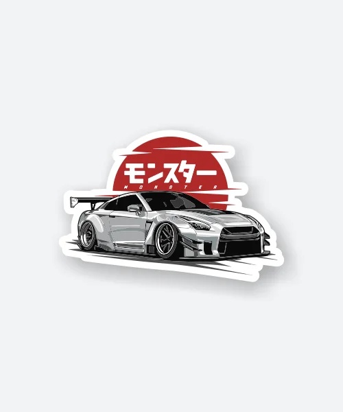 Nissan GT R Monster Sticker