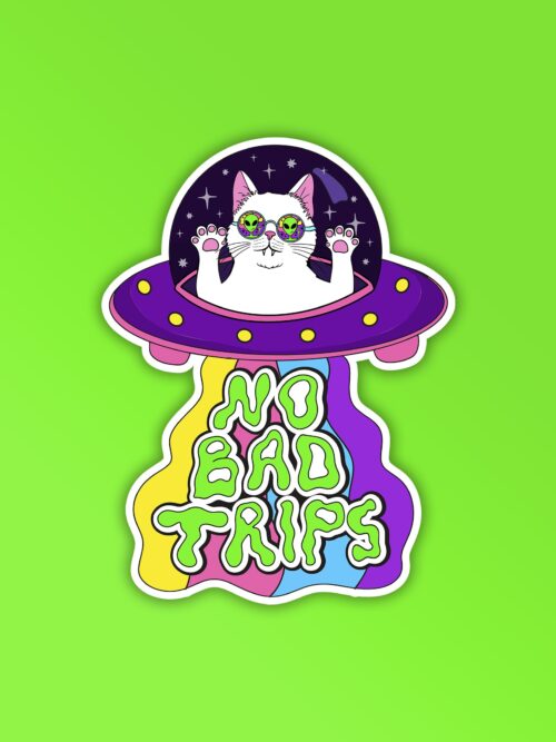 No Bad Trips Sticker