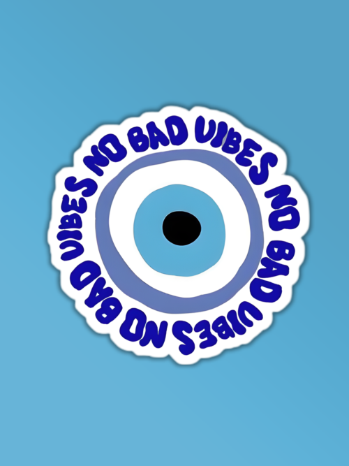 No Bad Vibes Sticker