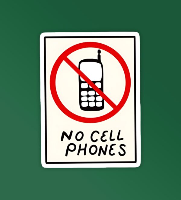 No Cell Phone Lukes Gilmore Girls Sticker No Cell Phone Lukes Gilmore Girls Sticker