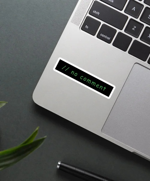No Comment Sticker