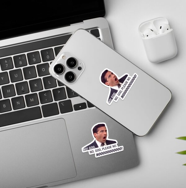 No God Nooo Laptop Mobile Stickers No God Nooo Laptop Mobile Stickers