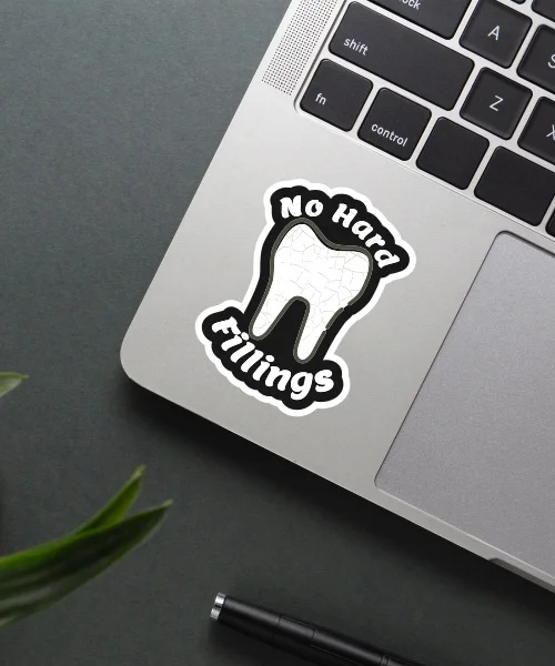 No Hard Fillings Sticker