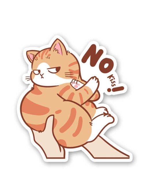 No Kiss Sticker