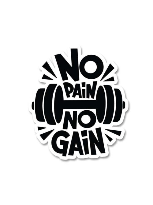 No Pain No Gain Sticker