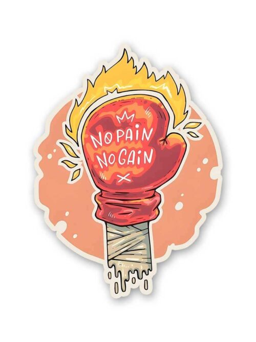 No Pain Sticker