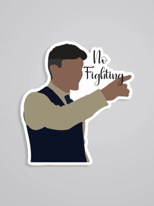 No Fighting TV Shows Stickers