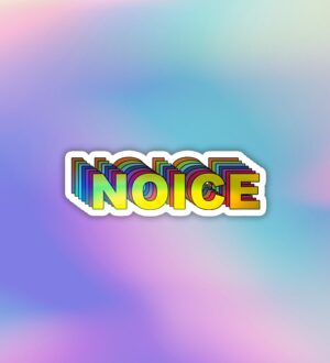 Noice   Holographic Laptop   Mobile Sticker