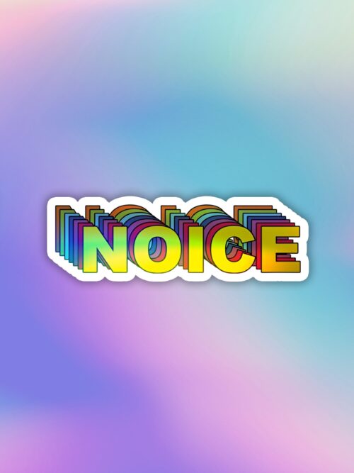 Noice   Holographic Laptop   Mobile Sticker