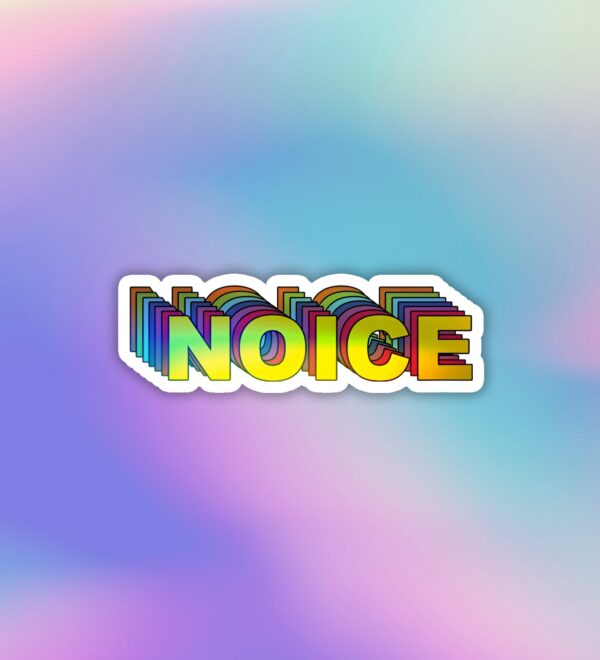 Noice Holographic Laptop Mobile Sticker Noice Holographic Laptop Mobile Sticker