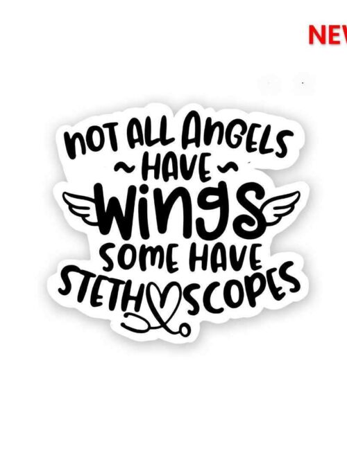 Not All Angels Have Wings Sticker