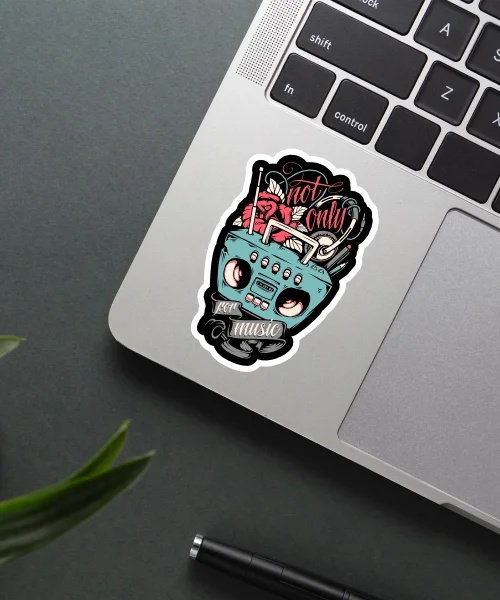 Not Only For Music Sticker