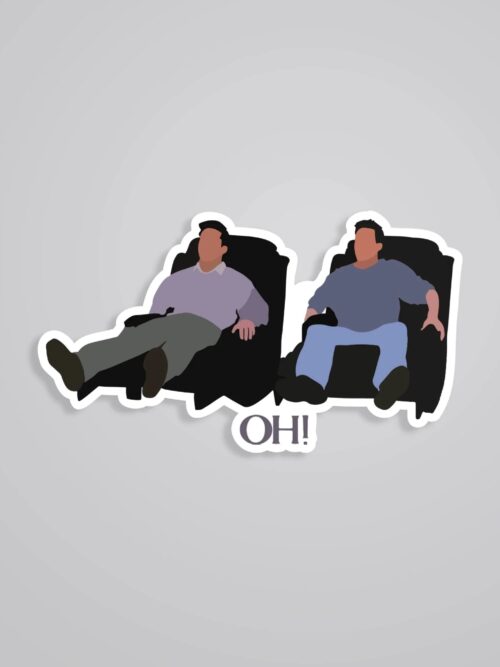 OH Chandler And Joey TV Shows Stickers