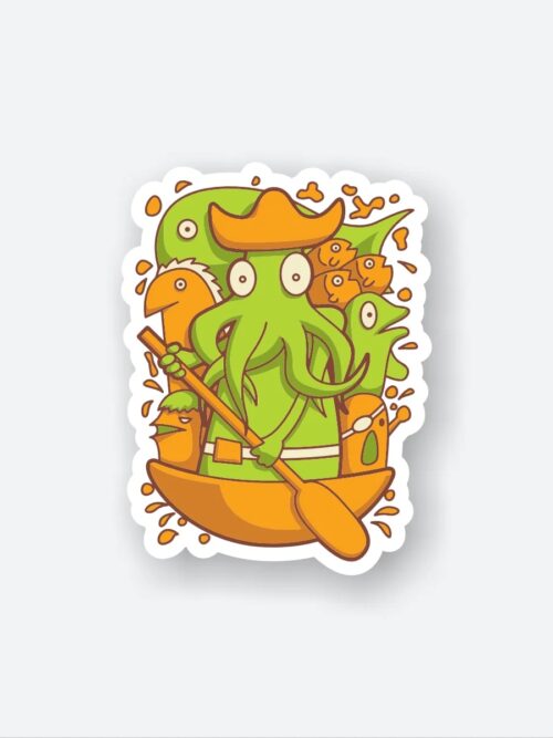 Octopus Sail Sticker