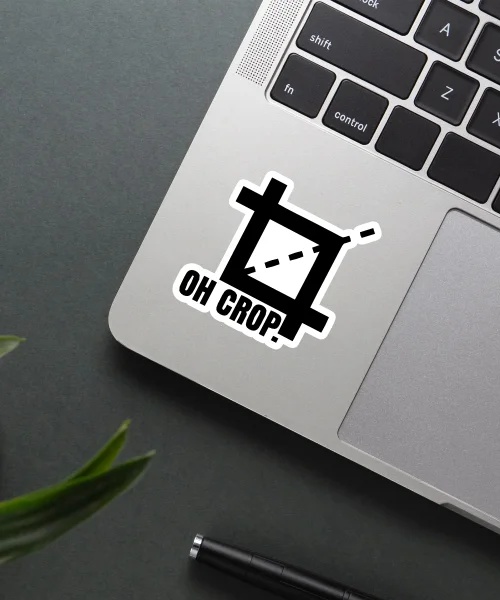Oh Crop Sticker