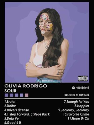 Olivia Rodrigo Sour Music Poster