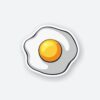 One Fried Egg Sticker