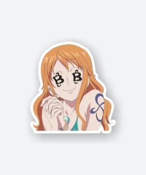 One Piece Nami Loves Money Sticker One Piece Nami Loves Money Sticker