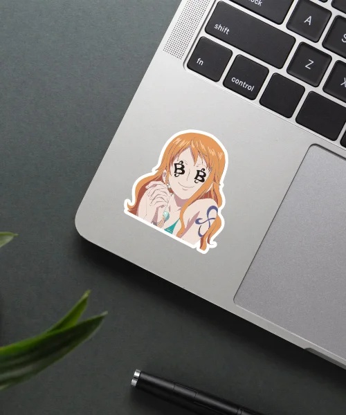 One Piece Nami Loves Money Sticker