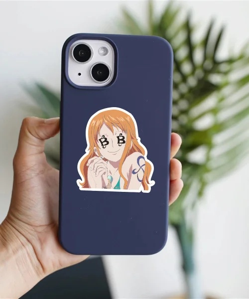 One Piece Nami Loves Money Sticker