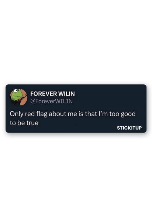 Only Red Flag Sticker