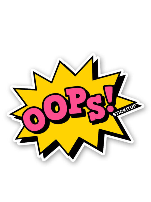 Oops Sticker