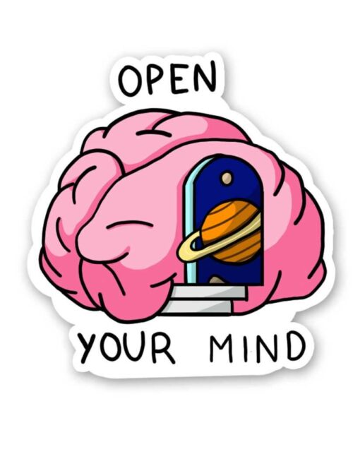 Open Your Mind Sticker