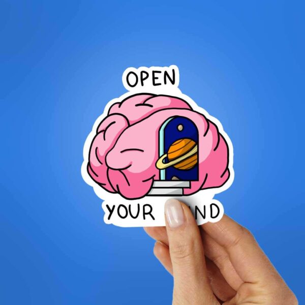 Open Your Mind Sticker