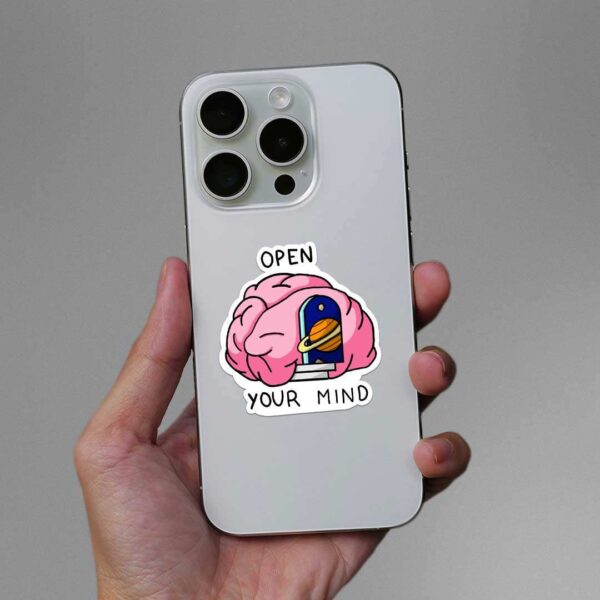 Open Your Mind Sticker