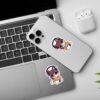 Overthinking With Coffee   Mobile Laptop Sticker