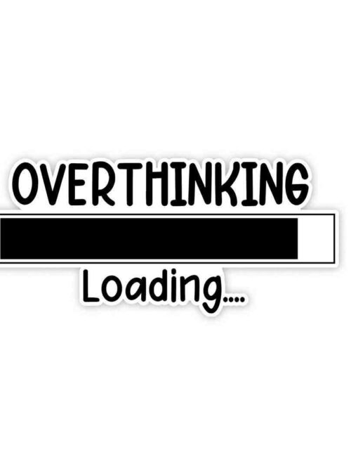 Overthinking loading Sticker