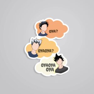Oya OyaOya OyaOya Oya Anime Stickers