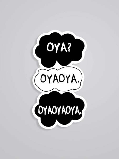 Oya Speech Bubble Stack Anime Stickers
