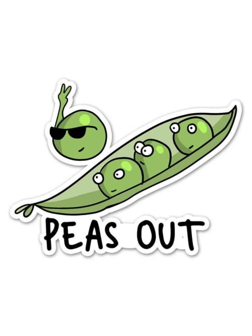 PEAS Out Sticker