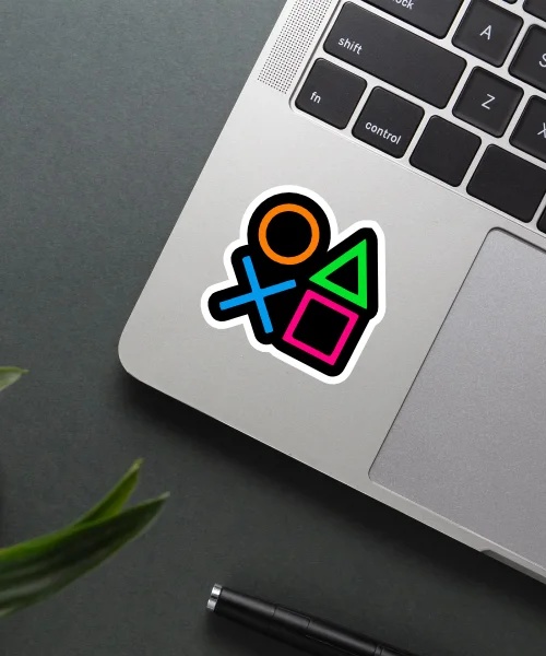 PS Buttons Sticker