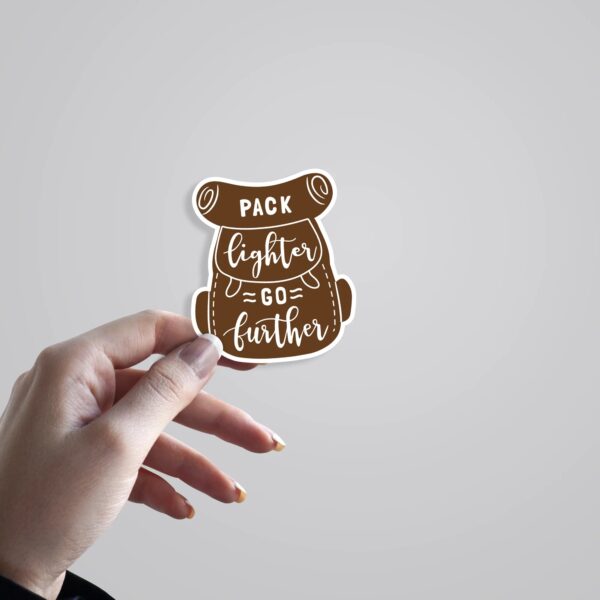 Pack Lighter Go Further Travels Stickers