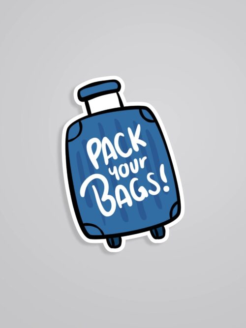 Pack Your Bags Travels Stickers