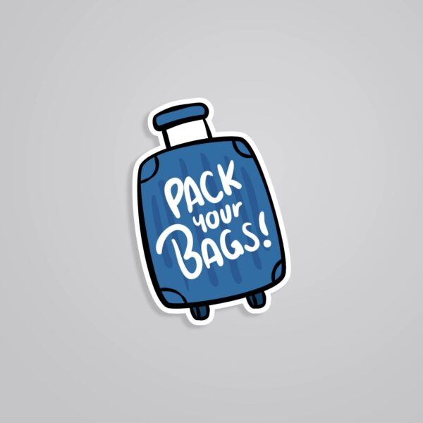 Pack Your Bags Travels Stickers