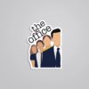 Pam Jim Dwight Scott TV Shows Stickers