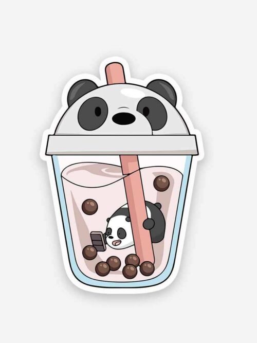 Panda Sipper Sticker