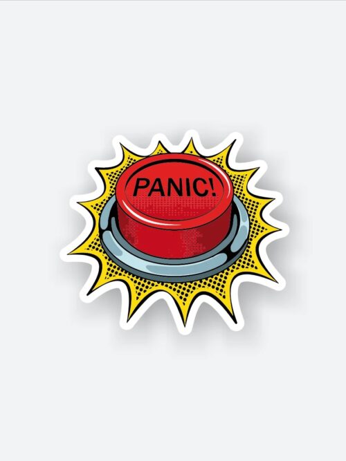 Panic Button Sticker