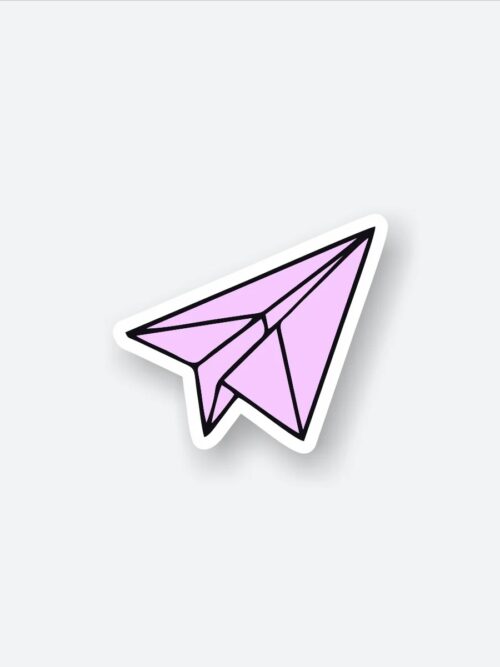 Paper Rocket Sticker