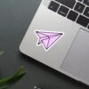 Paper Rocket Sticker