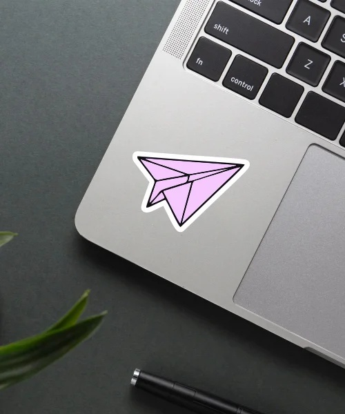 Paper Rocket Sticker Paper Rocket Sticker