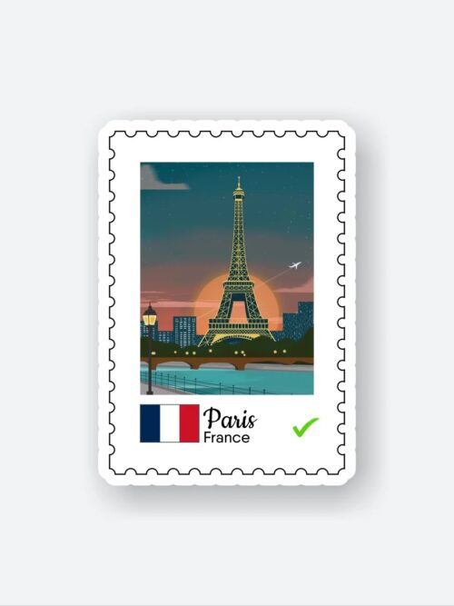 Paris France Sticker