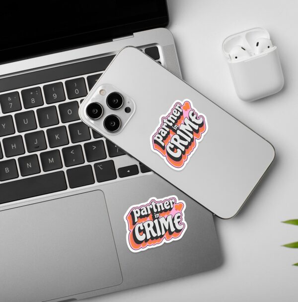 Partner In Crime Laptop Mobile Stickers Partner In Crime Laptop Mobile Stickers