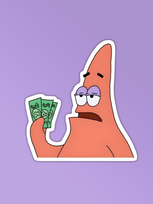 Patrick Star Take My Money Sticker