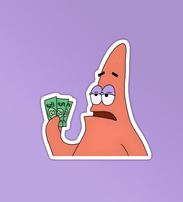 Patrick Star Take My Money Sticker Patrick Star Take My Money Sticker