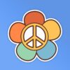 Peace Retro   Mobile Laptop Sticker